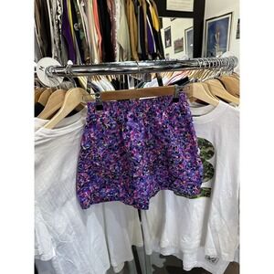 Vintage 90s Dolfin Purple Abstract AOP Elastic Waistband Athletic Shorts Size M
